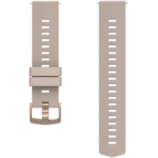 Front view of the 20mm Silicone Band in Stone.