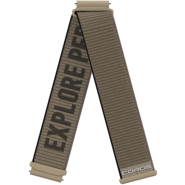 Front view of the 22mm Nylon Band in Gobi.