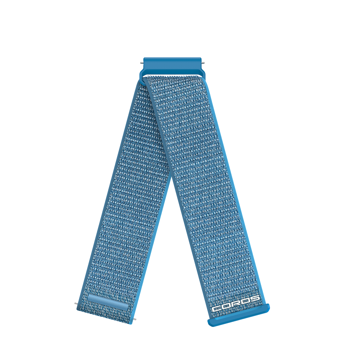 Front view of the COROS APEX 4 24mm Nylon Band in Blue