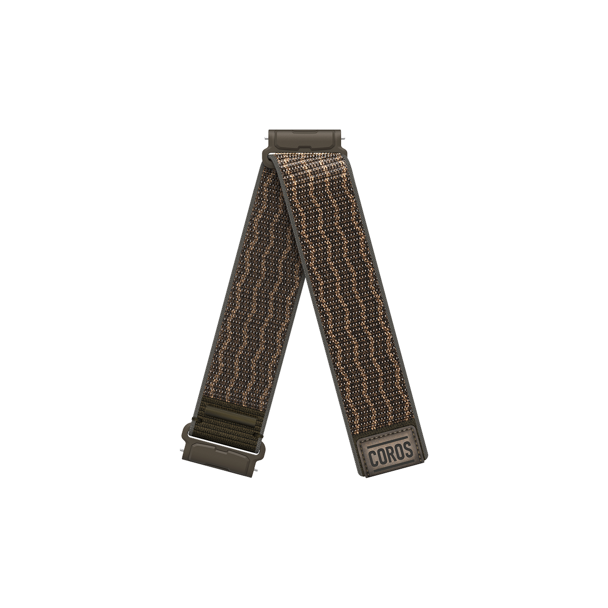 Front view of the COROS NOMAD Nylon Band - Brown