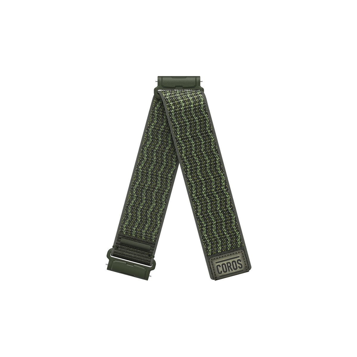 Front view of the COROS NOMAD Nylon Band - Green