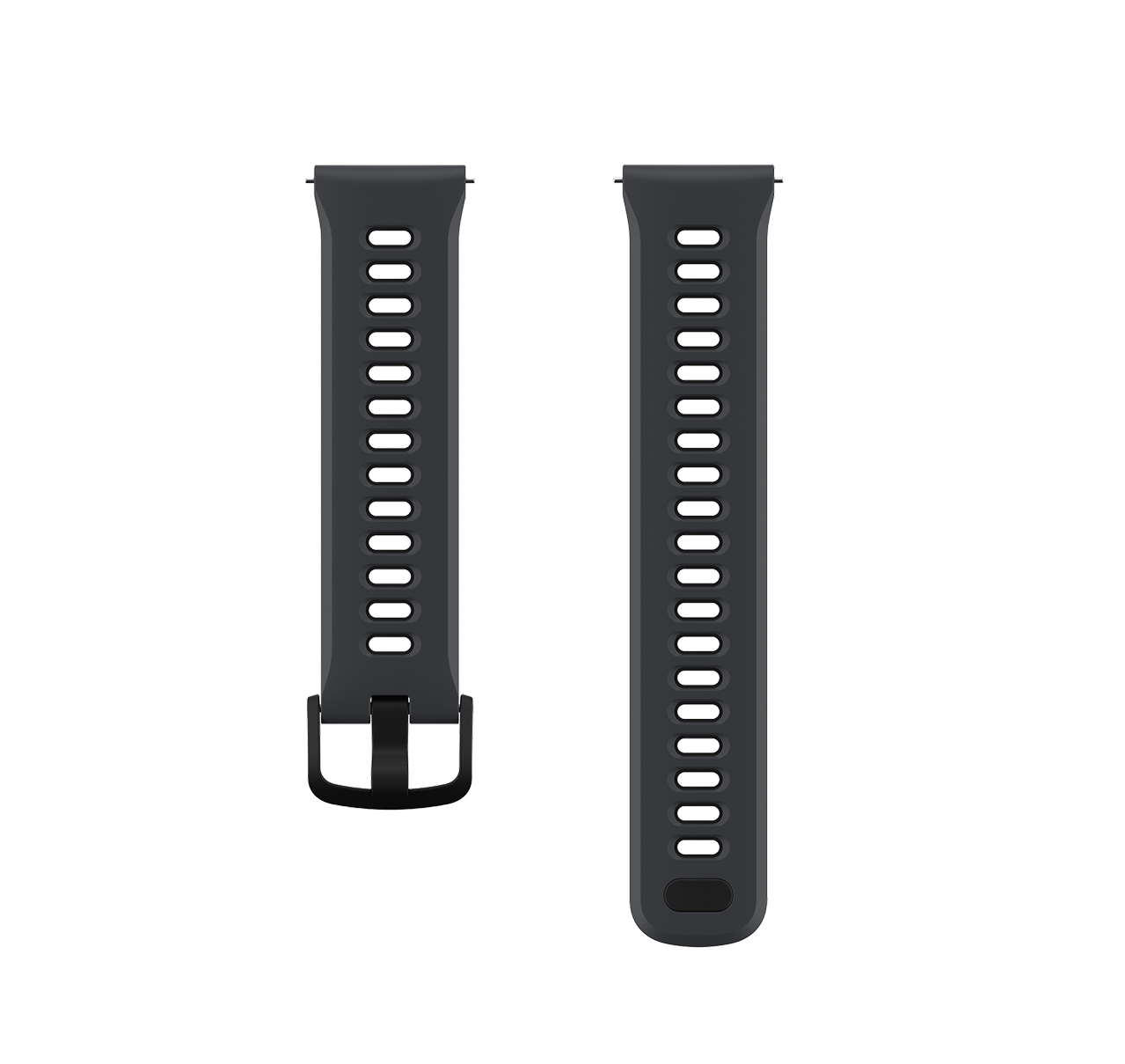 Front view of the COROS PACE 4 Silicone Band Black