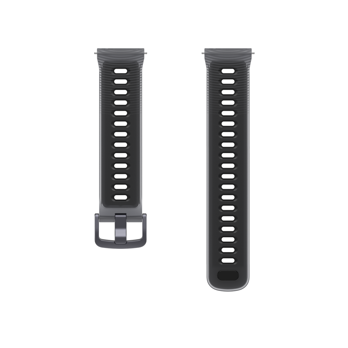 Front view of COROS PACE 4 Silicone Watch Band in Black Crystal Color