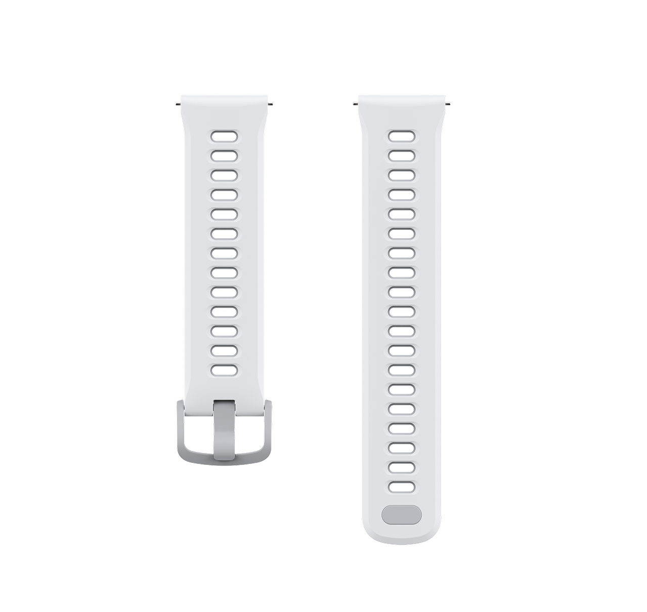 Front view of the COROS PACE 4 Silicone Band White