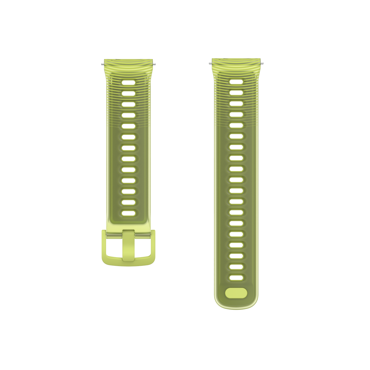 Front view of COROS PACE 4 Silicone Watch Band in Yellow Crystal Color