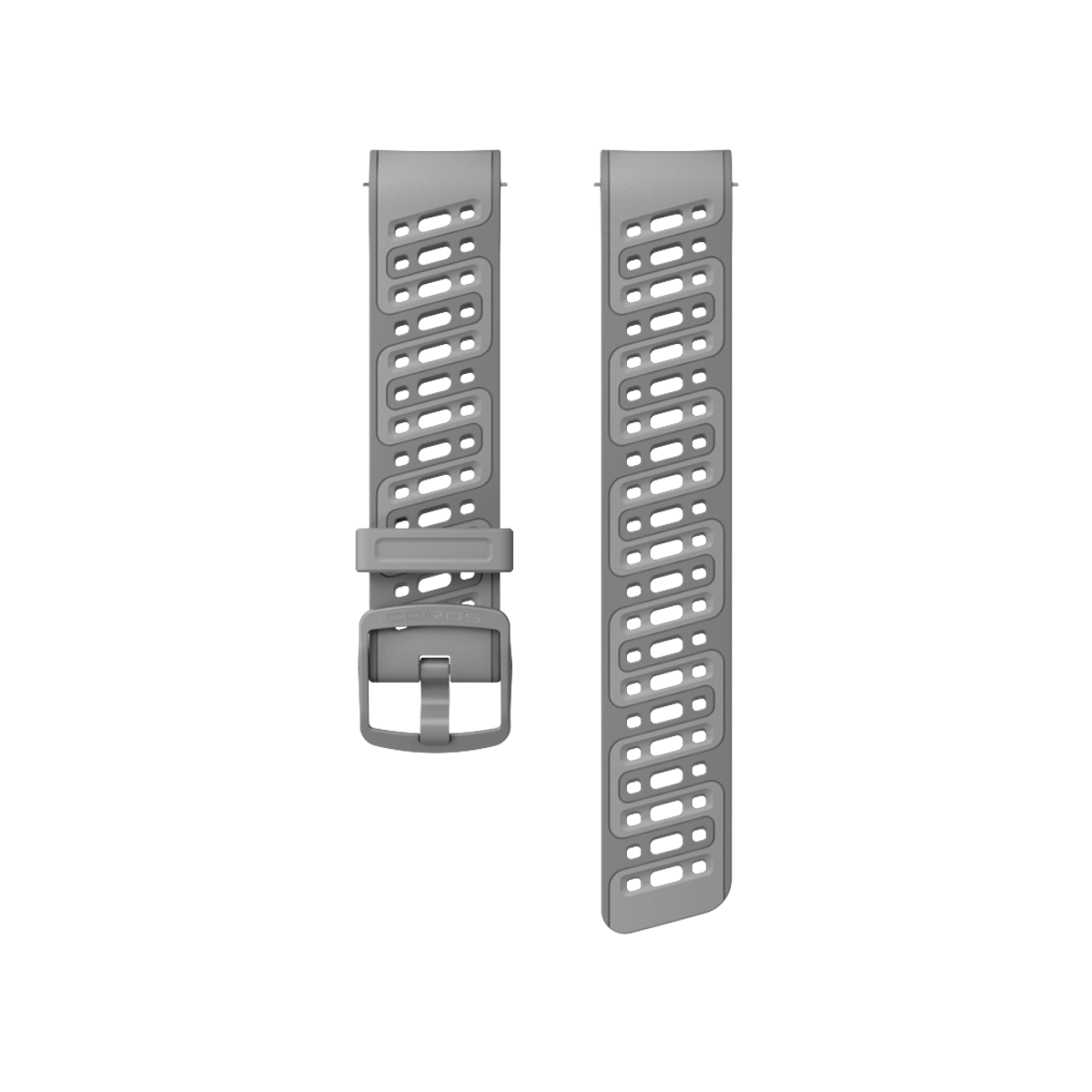 Front view of COROS PACE Pro Silicone Band Grey