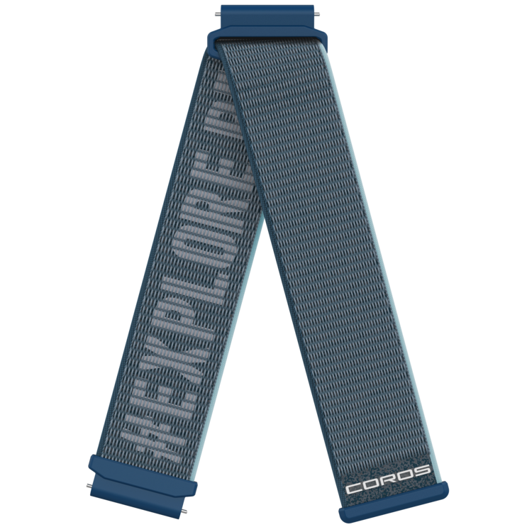 Front view of the 20mm Nylon Band in Blue.