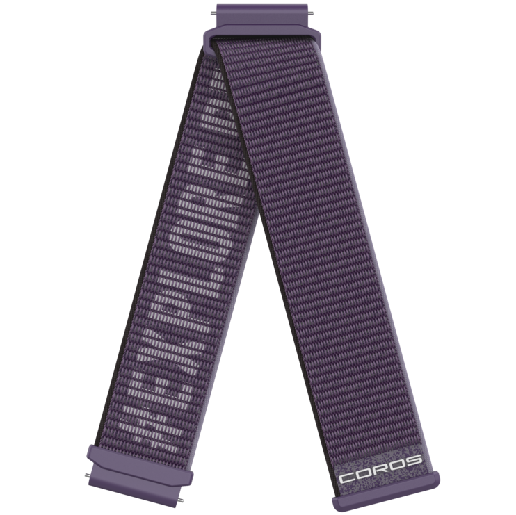 Front view of the 20mm Nylon Band in Purple.