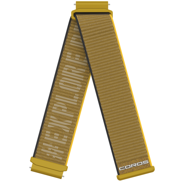 Front view of the 20mm Nylon Band in Yellow.