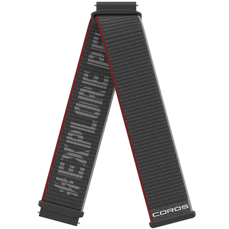 Front view of the 22mm Nylon Band in Black.