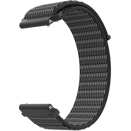 Front view of the 22mm Nylon Band in Dark Grey.