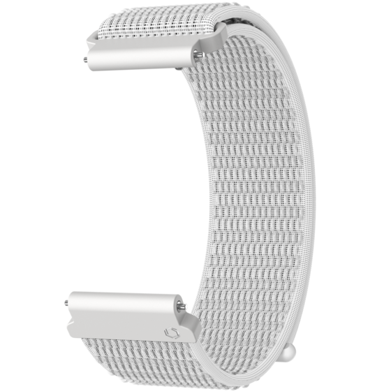 Front view of the 20mm Nylon Band in White.