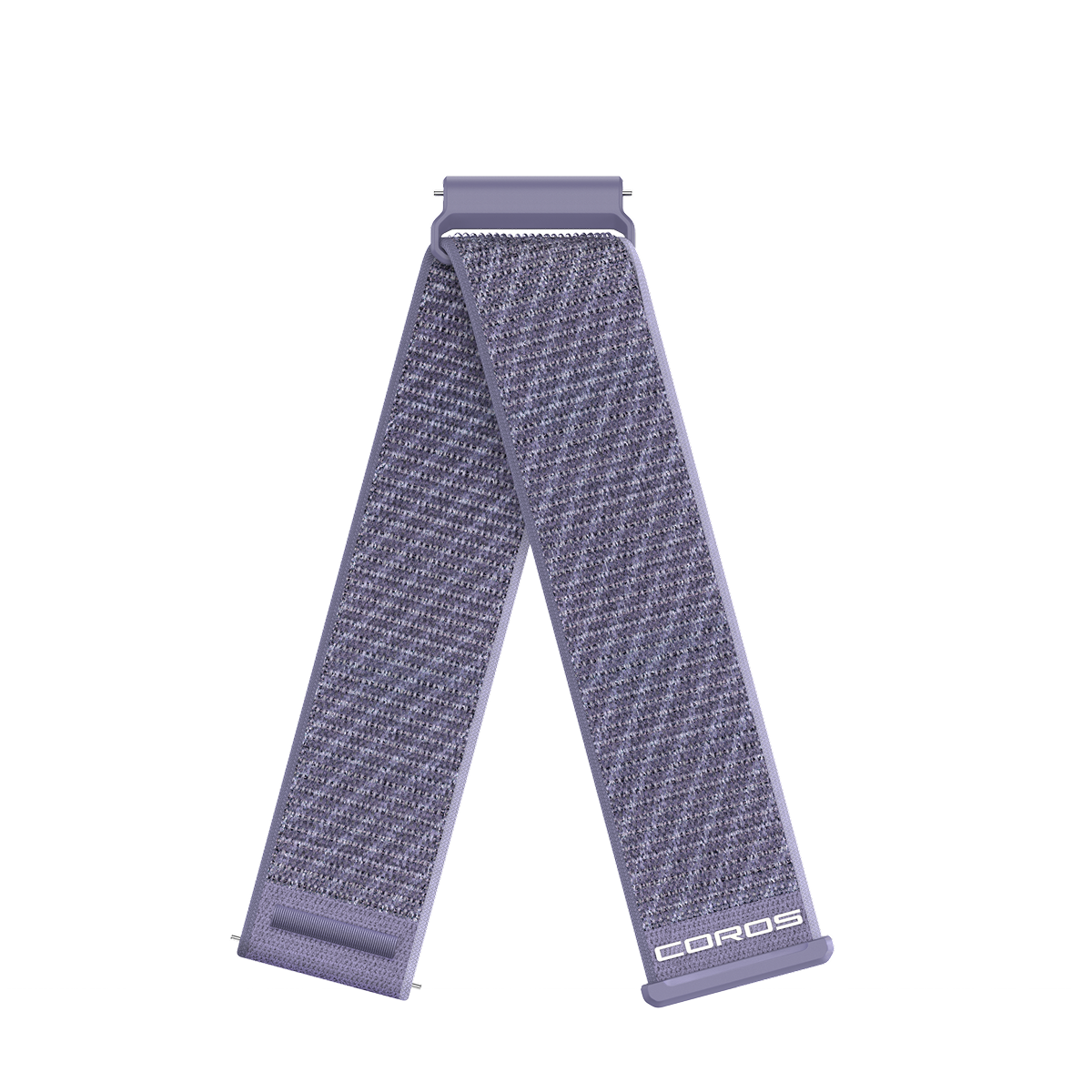 Front view of the COROS APEX 4 22mm Band in Nylon / Lavender