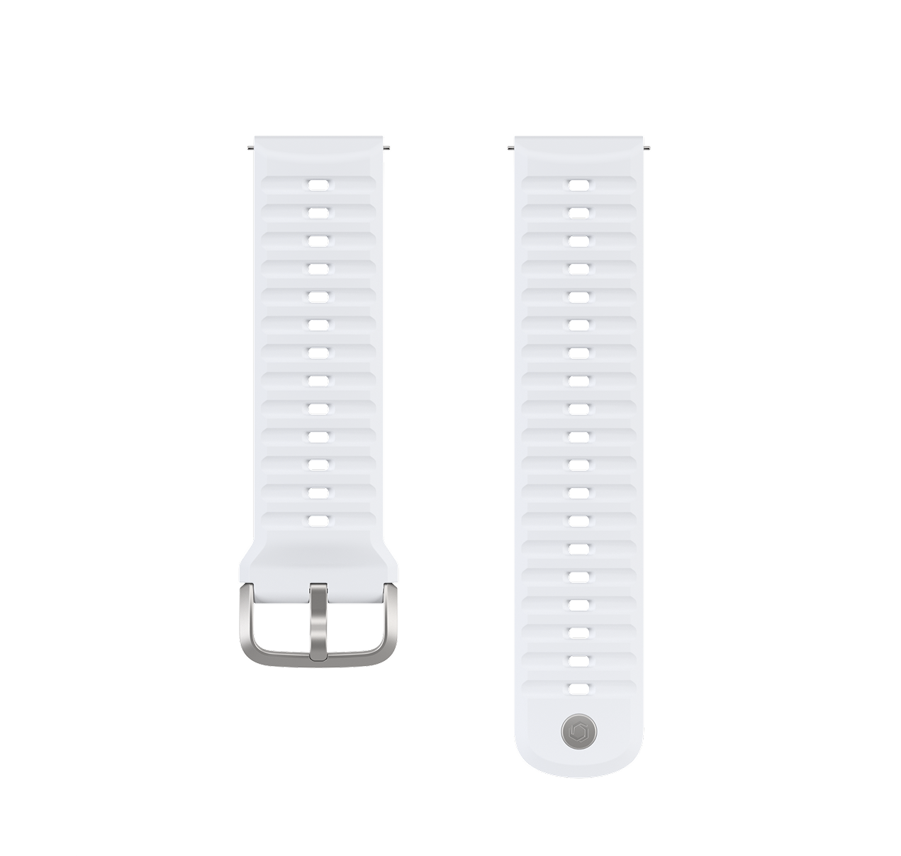 Front view of the COROS APEX 4 24mm Band in Silicone / Black
