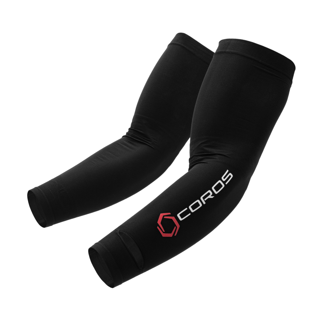 Front view of the COROS Compression Arm Sleeves-standard or large size