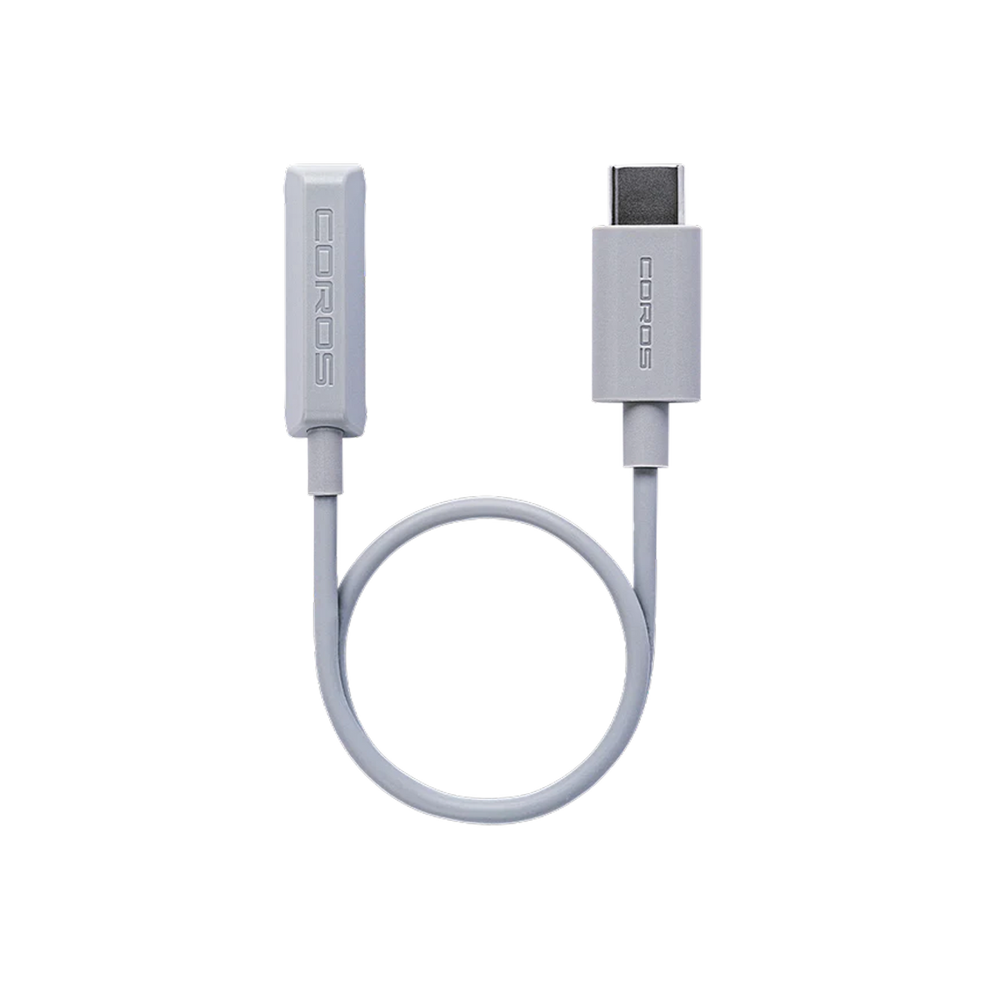 Front view of the COROS Heart Rate Monitor Charging Cable (USB-C) Grey