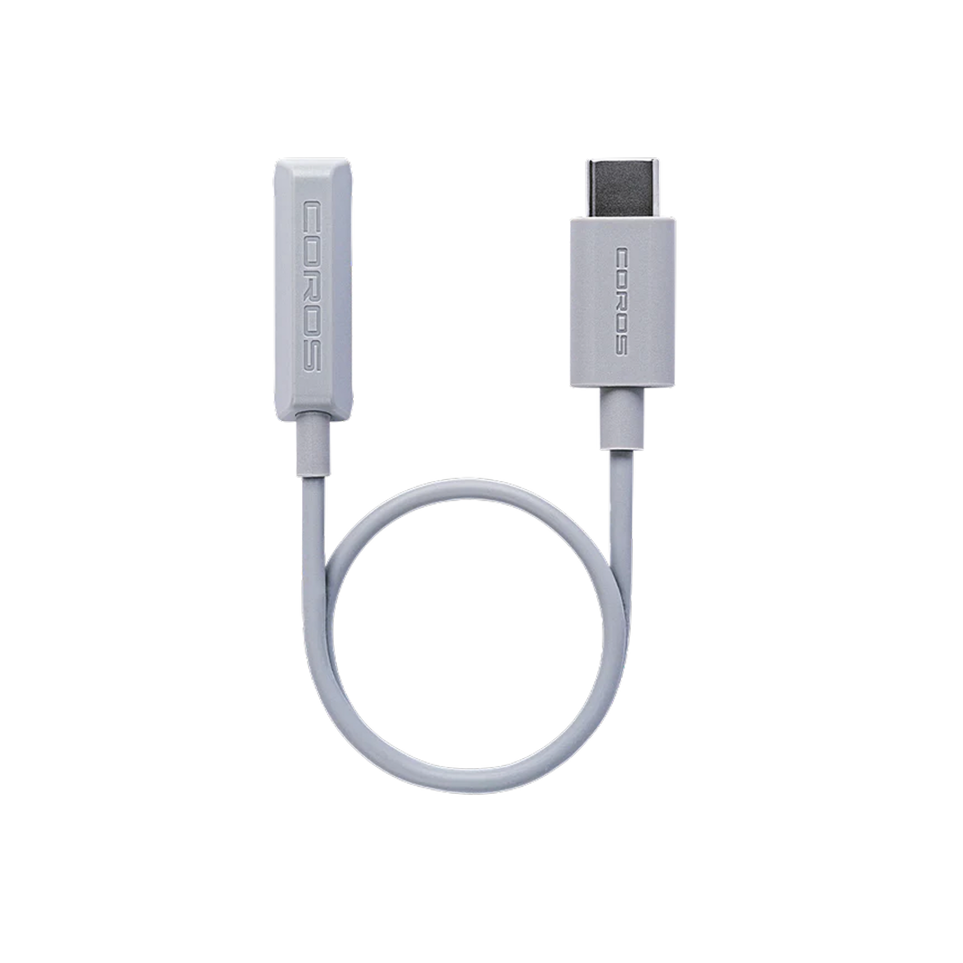Front view of the COROS Heart Rate Monitor Charging Cable (USB-C) Grey