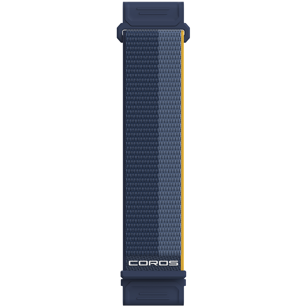 Front view of the 26mm Nylon Band in Blue.